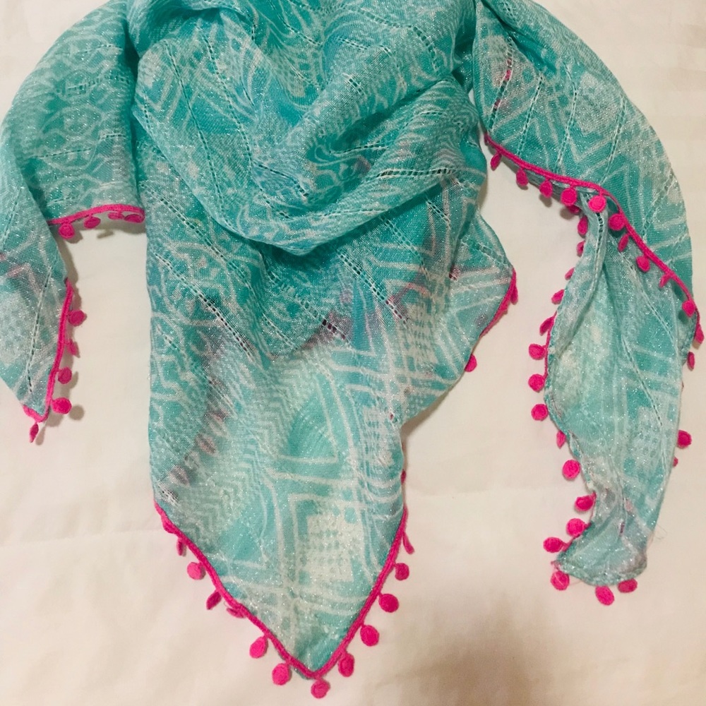 Cotton candy sheet scarf